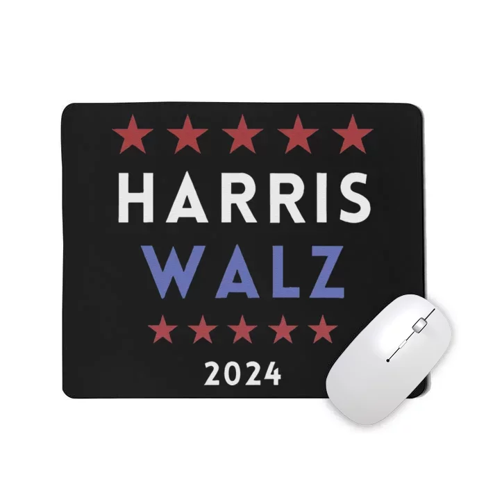 Harris Walz 2024 Kamala Harris 2024 Tim Walz 2024 Usa Flag Mousepad