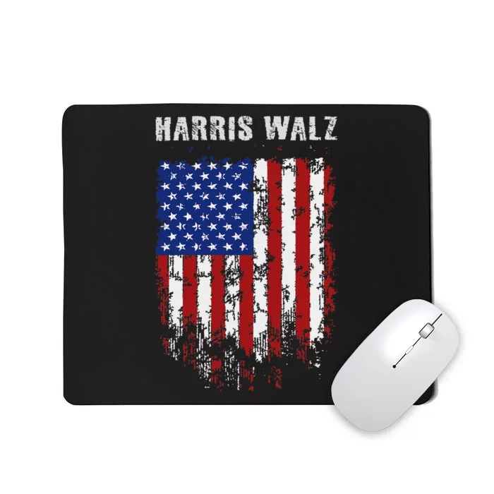 Harris Walz 2024 Kamala Harris 2024 Tim Walz 2024 Usa Flag Mousepad