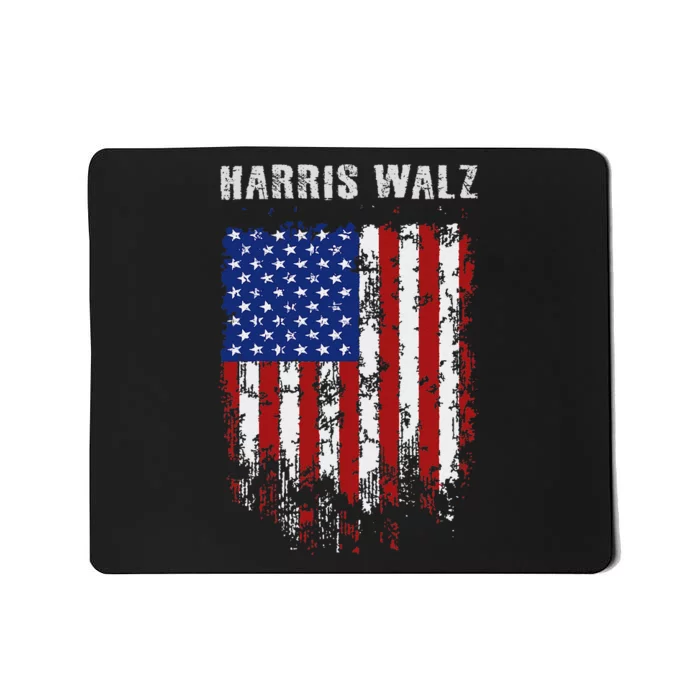 Harris Walz 2024 Kamala Harris 2024 Tim Walz 2024 Usa Flag Mousepad