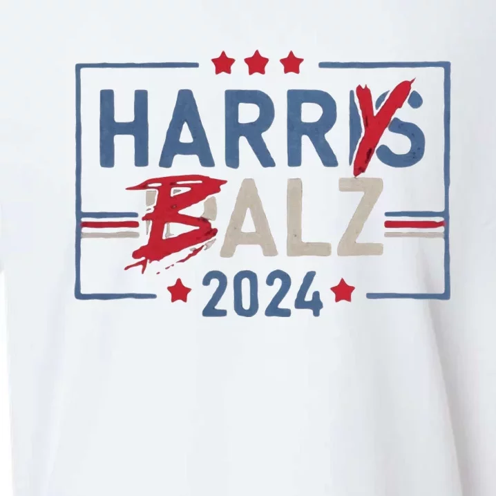 Harris Walz 24 Harry Balz 2024 Sueded Cloud Jersey T-Shirt