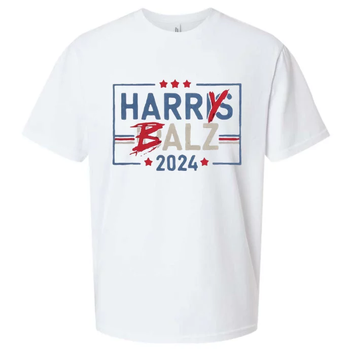 Harris Walz 24 Harry Balz 2024 Sueded Cloud Jersey T-Shirt