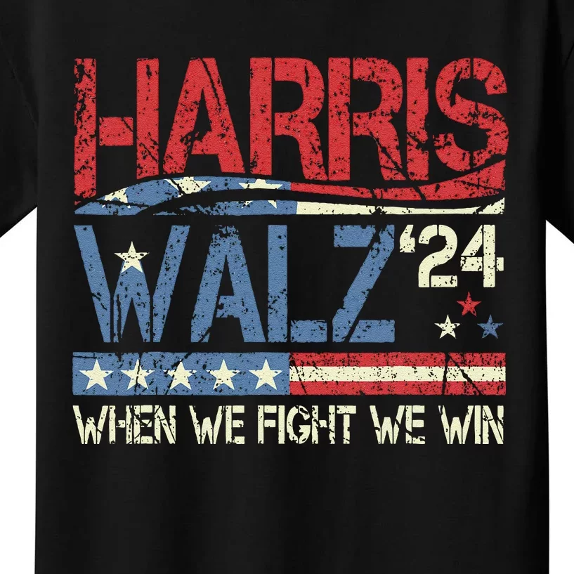 Harris Waltz 2024 Election Kamala Harris Tim Walz 2024 Gift Kids T-Shirt