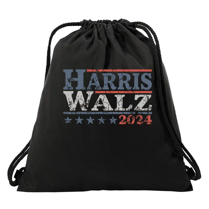 Harris Waltz 2024 Election Kamala Harris Tim Waltz 2024 Drawstring Bag