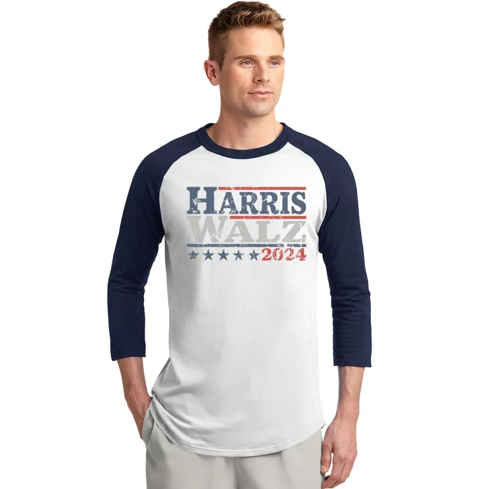 Harris Waltz 2024 Election Kamala Harris Tim Waltz 2024 Baseball Sleeve Shirt