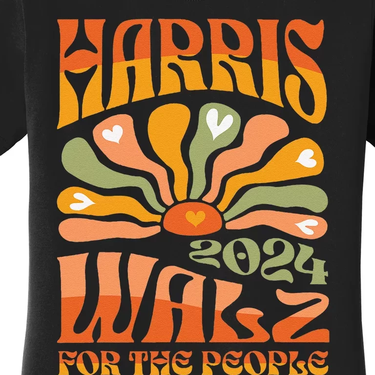 Harris Walz 2024 Election President Kamala Harris Tim Waltz Gift Women's T-Shirt