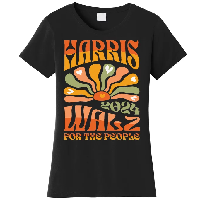 Harris Walz 2024 Election President Kamala Harris Tim Waltz Gift Women's T-Shirt