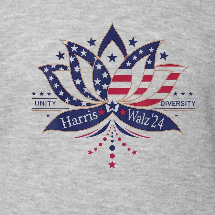 Harris Walz 2024 Election Kamala Harris Tim Waltz 2024 Toddler Sweatshirt