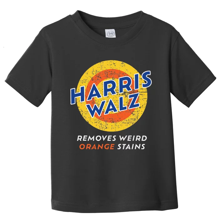 Harris Walz 2024 Waltz Removes Weird Orange Stains Gift Toddler T-Shirt