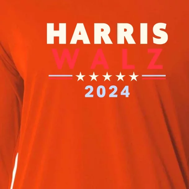 Harris Walz 2024 Election Cooling Performance Long Sleeve Crew