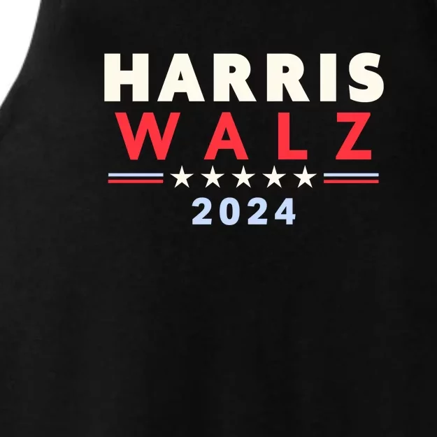 Harris Walz 2024 Election Ladies Tri-Blend Wicking Tank