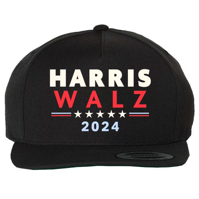 Harris Walz 2024 Election Wool Snapback Cap