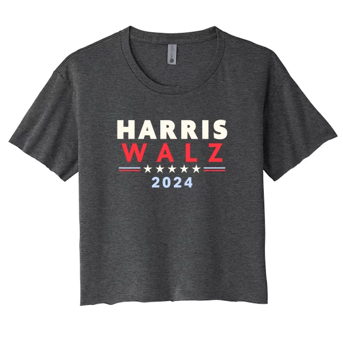 Harris Walz 2024 Election Women's Crop Top Tee