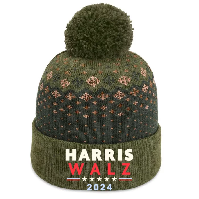 Harris Walz 2024 Election The Baniff Cuffed Pom Beanie