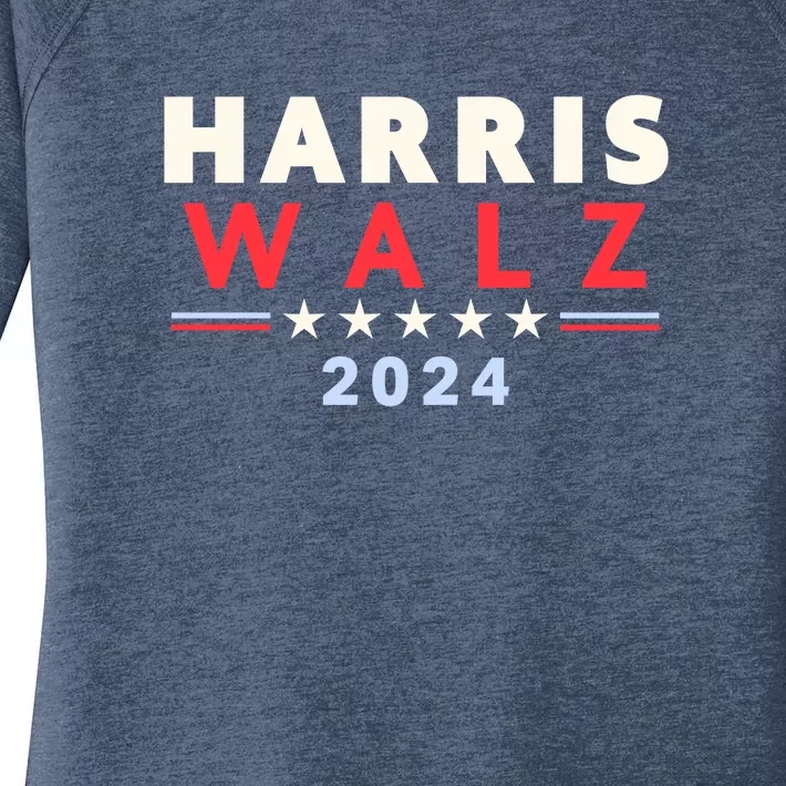 Harris Walz 2024 Election Women's Perfect Tri Tunic Long Sleeve Shirt