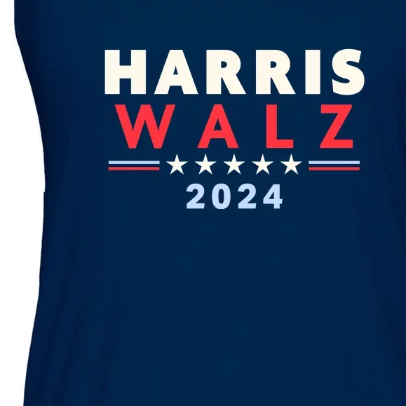 Harris Walz 2024 Election Ladies Essential Flowy Tank