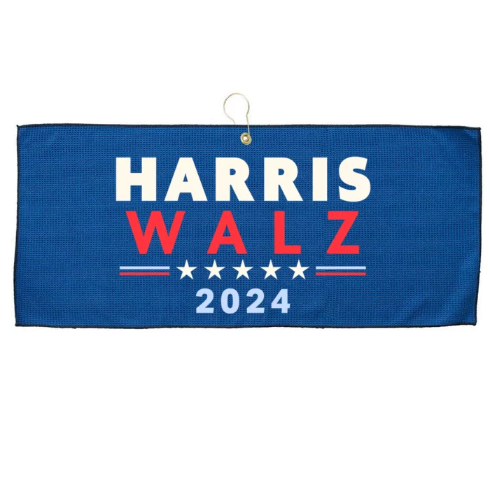 Harris Walz 2024 Election Large Microfiber Waffle Golf Towel