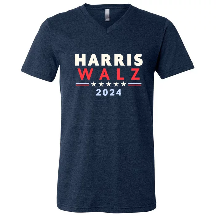 Harris Walz 2024 Election V-Neck T-Shirt