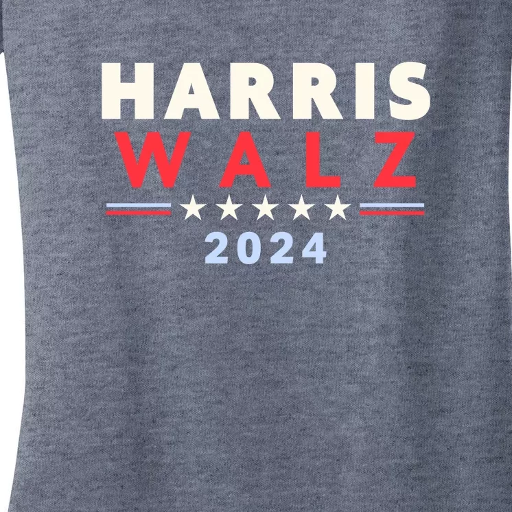 Harris Walz 2024 Election Women's V-Neck T-Shirt