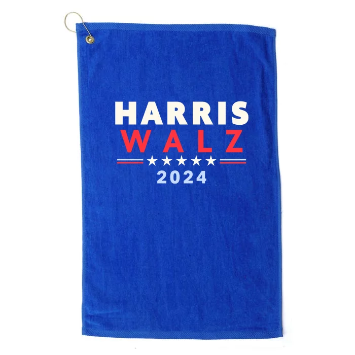 Harris Walz 2024 Election Platinum Collection Golf Towel