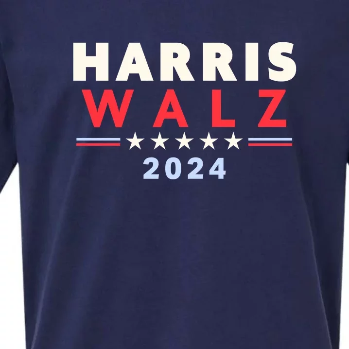 Harris Walz 2024 Election Sueded Cloud Jersey T-Shirt