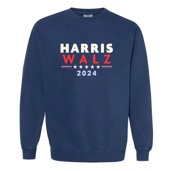 Harris Walz 2024 Election Garment-Dyed Sweatshirt