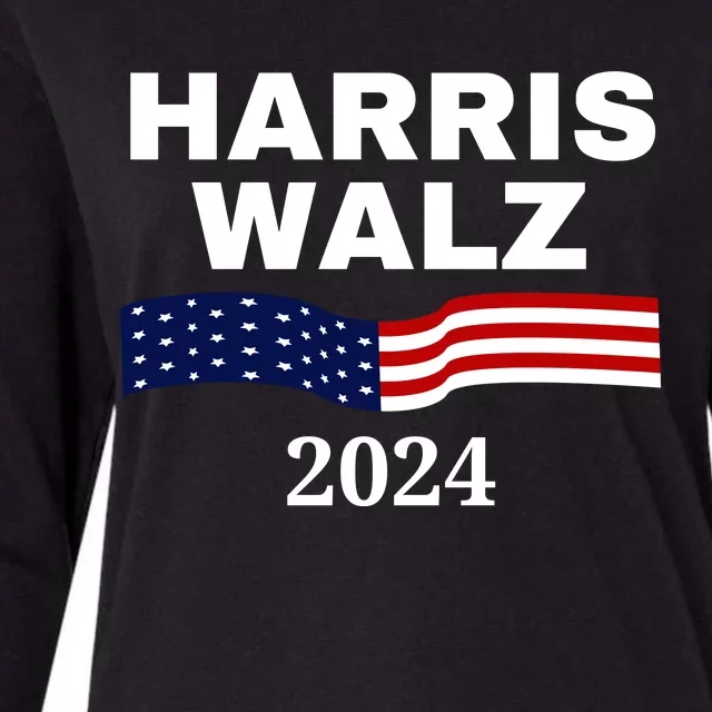 Harris Waltz 2024 Election Kamala Harris Tim Waltz 2024 Womens Cotton Relaxed Long Sleeve T-Shirt