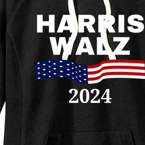 Harris Waltz 2024 Election Kamala Harris Tim Waltz 2024 Women's Fleece Hoodie