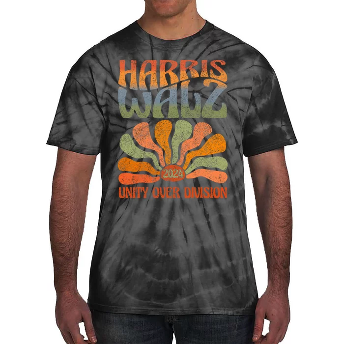 Harris Waltz 2024 Unity Over Division Harris Waltz 2024 Over Tie-Dye T-Shirt