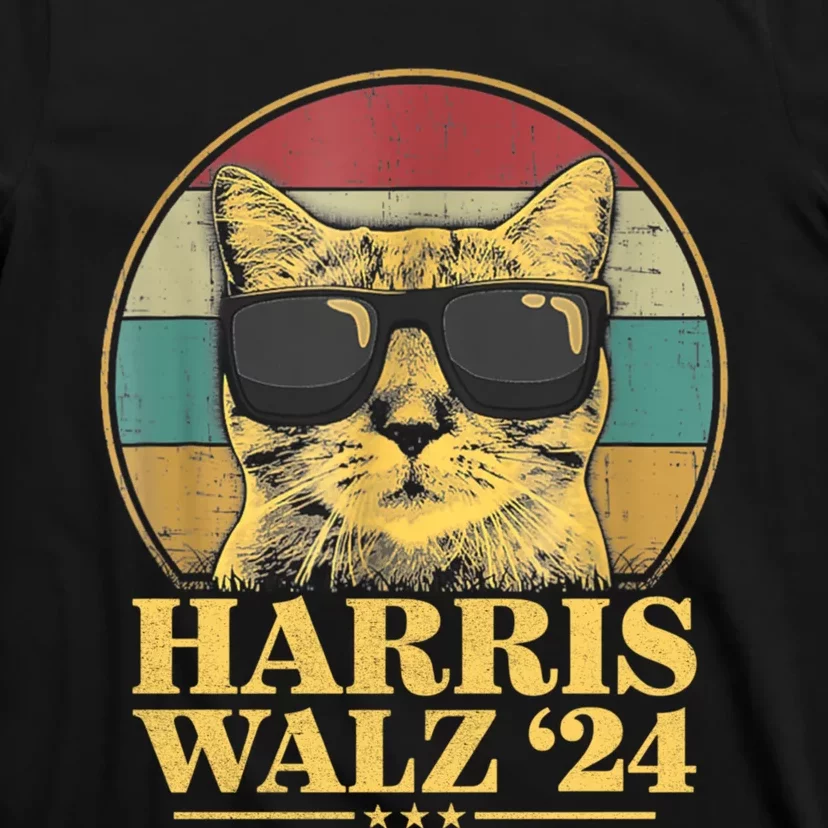 Harris Waltz 2024 Election Cat Lady Kamala Harris Tim Waltz T-Shirt