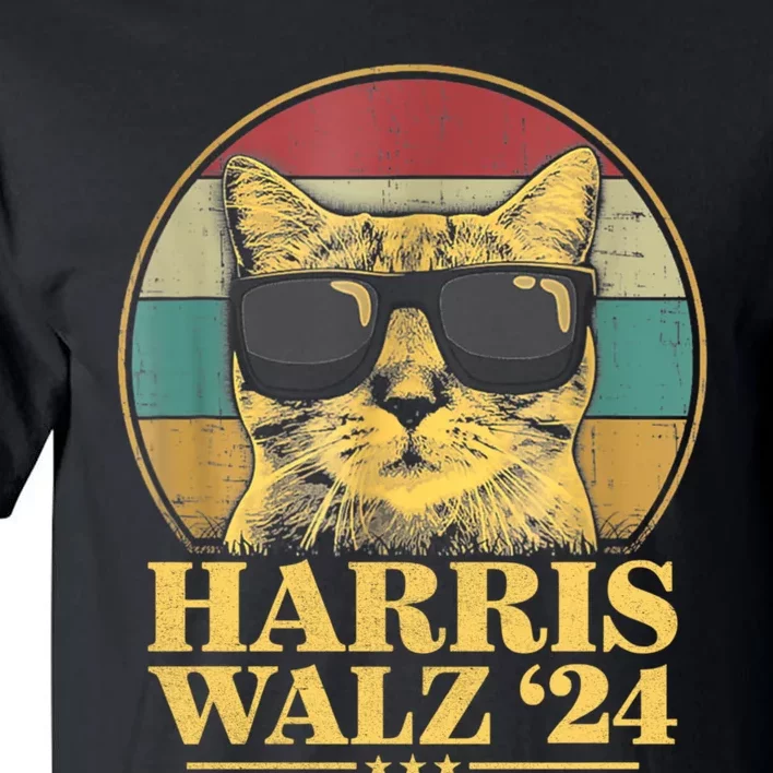 Harris Waltz 2024 Election Cat Lady Kamala Harris Tim Waltz Tall T-Shirt