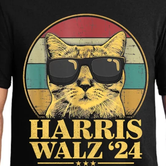 Harris Waltz 2024 Election Cat Lady Kamala Harris Tim Waltz Pajama Set