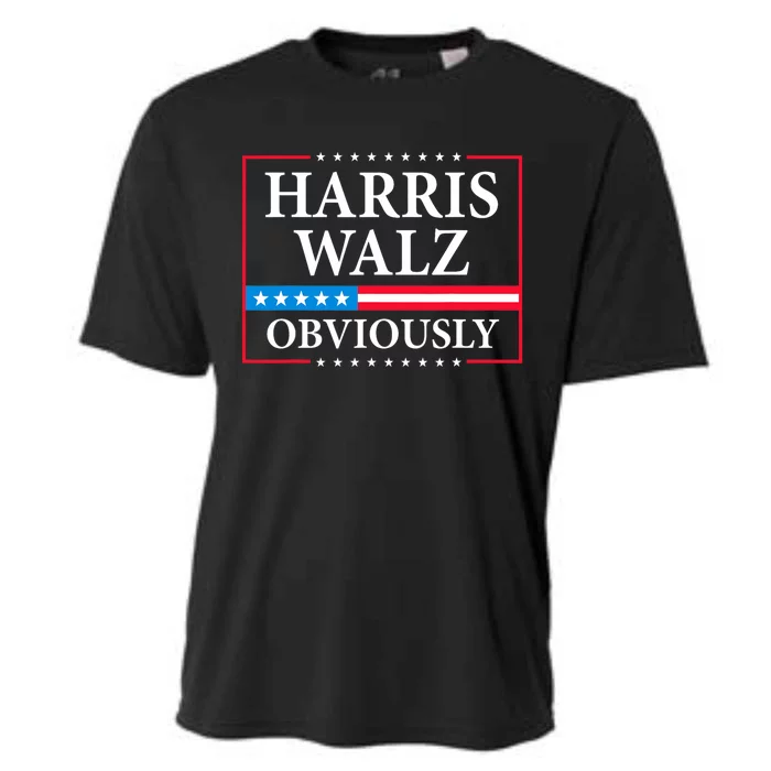 Harris Waltz 2024 Obviously Kamala Harris Tim Walz 2024 Cooling Performance Crew T-Shirt