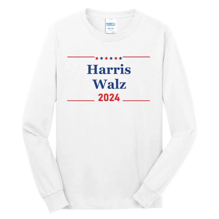 Harris Walz 2024 Election Tall Long Sleeve T-Shirt