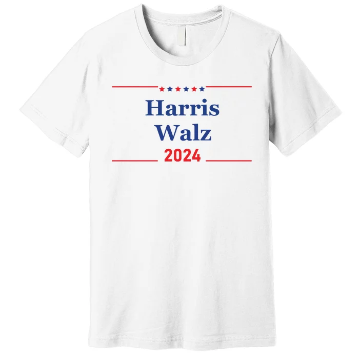 Harris Walz 2024 Election Premium T-Shirt