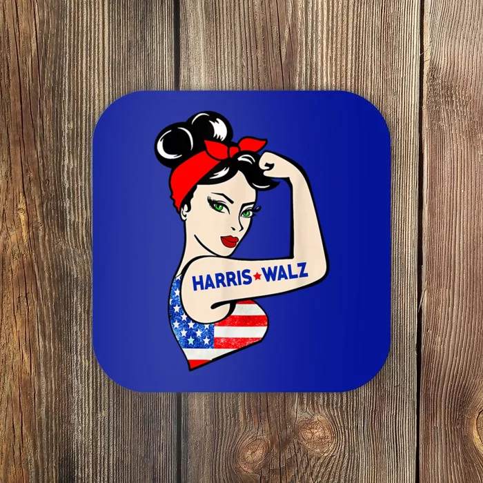 Harris Waltz 2024 Female Strong Usa Election Coaster