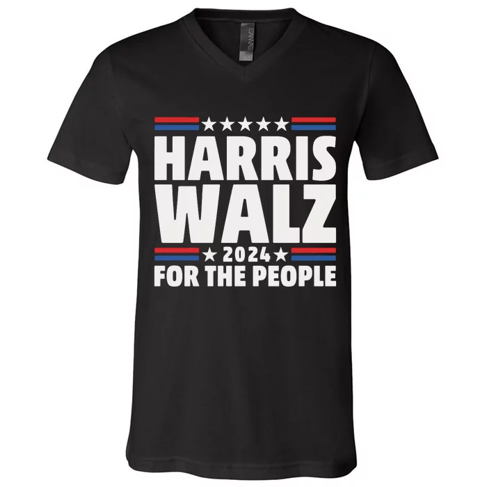 Harris Walz 2024 Election 2024 Kamala Harris Tim Walz V-Neck T-Shirt