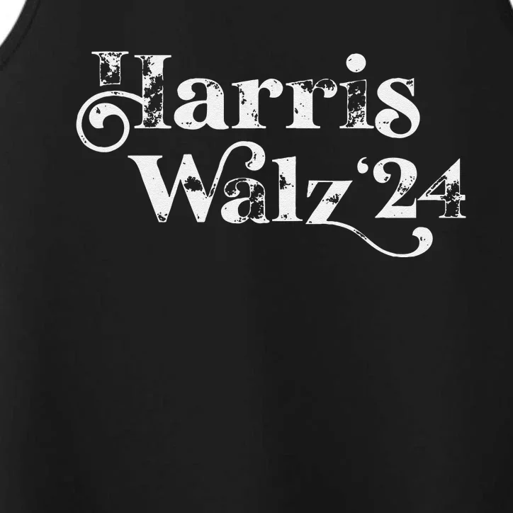 Harris Walz 2024 Script Grunge Feminine Harris Waltz 2024 Performance Tank