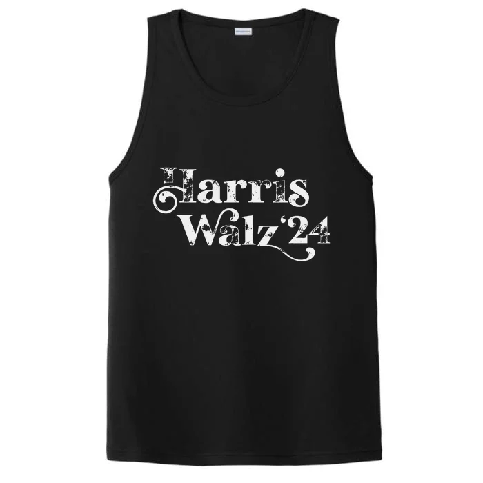 Harris Walz 2024 Script Grunge Feminine Harris Waltz 2024 Performance Tank