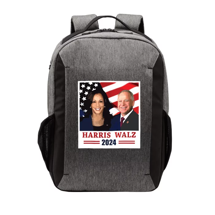 Harris Walz 2024 Usa Flag Harris 2024 Tim Walz Vector Backpack