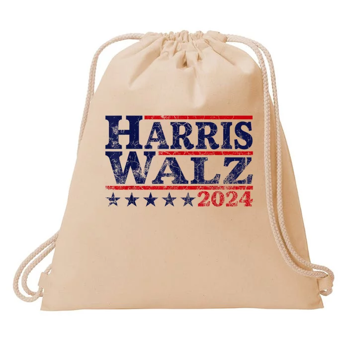 Harris Waltz 2024 Election Kamala Harris Tim Waltz 2024 Drawstring Bag