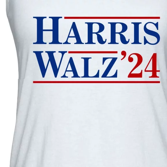 Harris Waltz 2024 Election Kamala Harris Tim Waltz 2024 Ladies Essential Flowy Tank