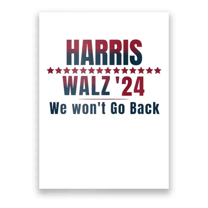 Harris & Walz 2024 Election Campaign Poster