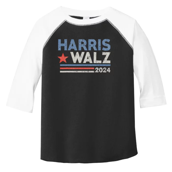 Harris Waltz 2024 Election Kamala Harris Tim Waltz Toddler Fine Jersey T-Shirt