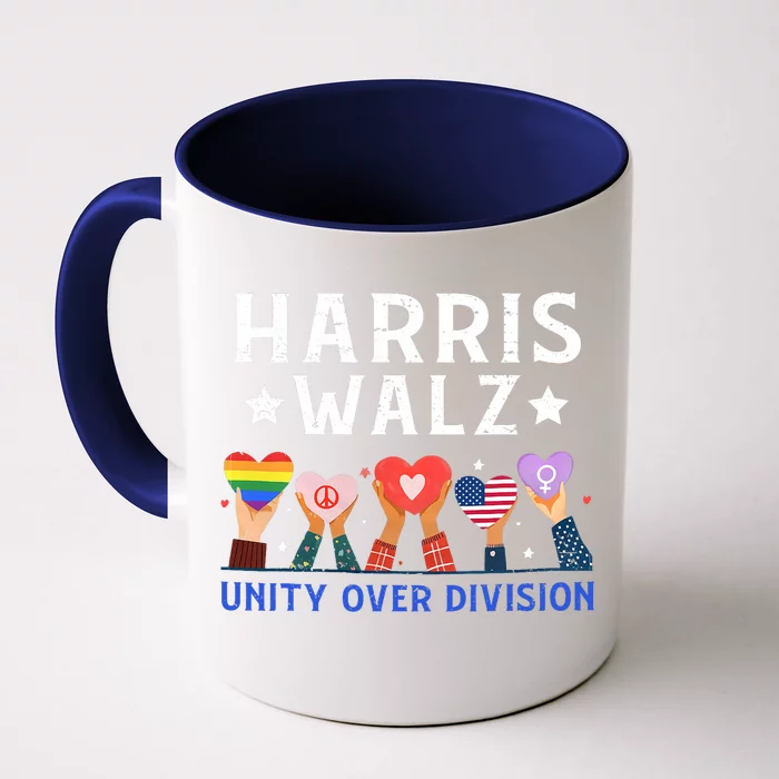 Harris Walz 2024 Unity Over Division Harris Walz 2024 Front & Back Coffee Mug