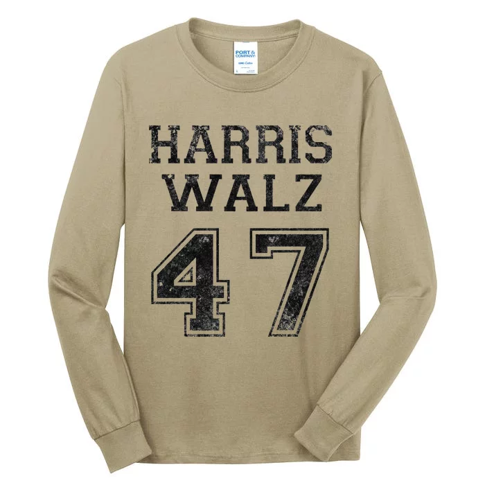 Harris Walz 2024 Campaign For President Vintage Harris Waltz Tall Long Sleeve T-Shirt