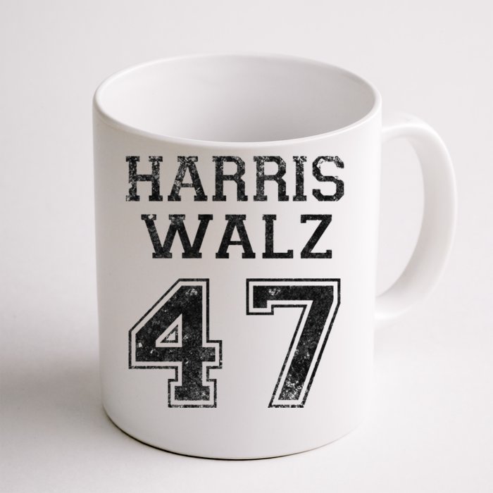 Harris Walz 2024 Campaign For President Vintage Harris Waltz Front & Back Coffee Mug