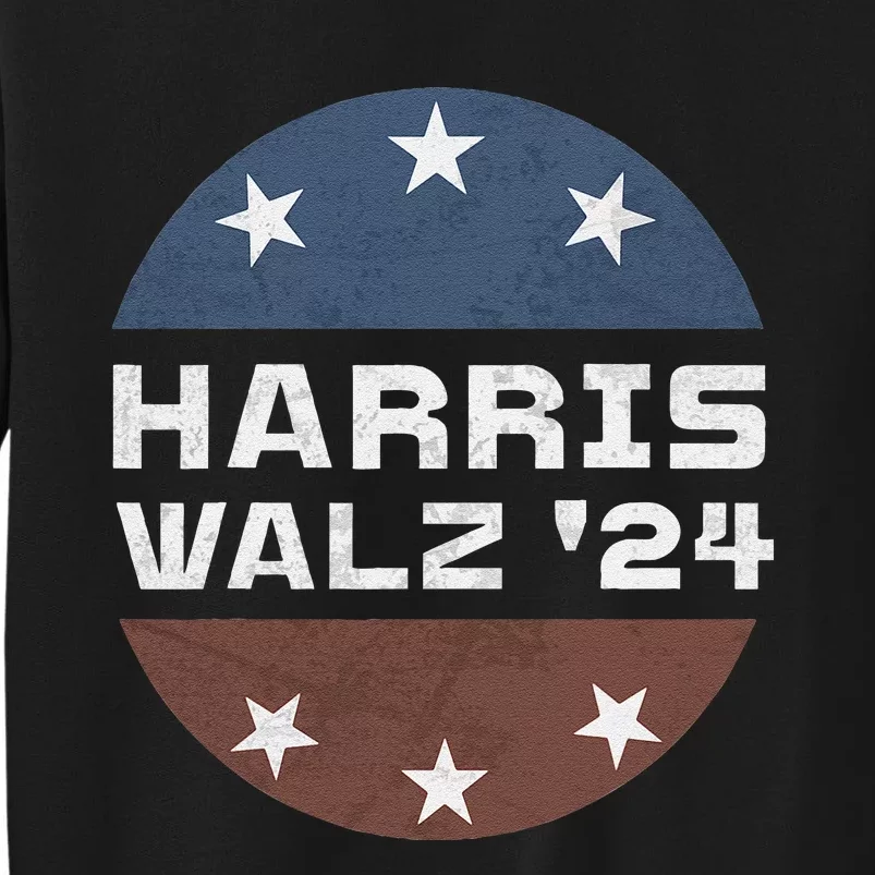 Harris Walz 2024 Campaign For President Patriotic Kamala Tall Sweatshirt