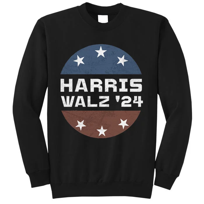 Harris Walz 2024 Campaign For President Patriotic Kamala Tall Sweatshirt