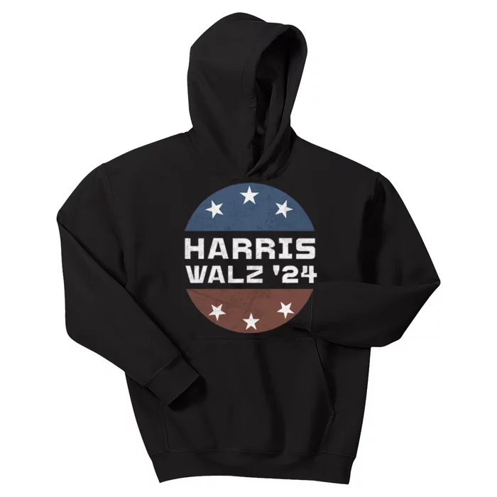 Harris Walz 2024 Campaign For President Patriotic Kamala Kids Hoodie