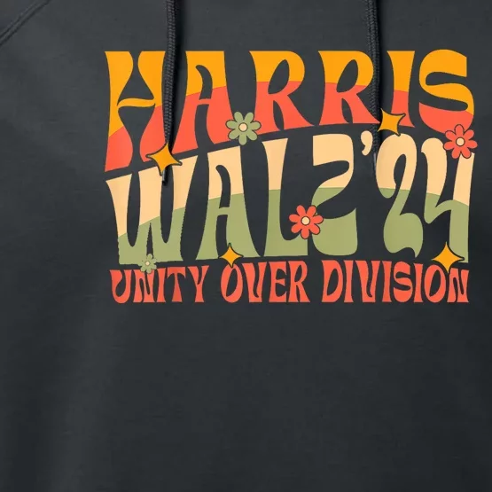 Harris Waltz 2024 Unity Over Division Performance Fleece Hoodie